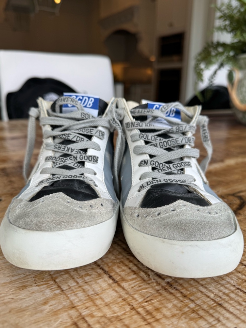 Golden Goose Gray, White, Black and Gray Midstar sneakers. Limited Edition. - Picture 4 of 6